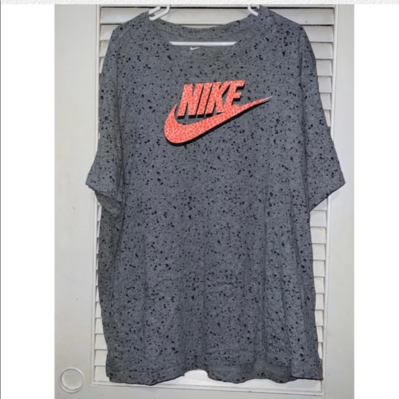 kraam Coöperatie Puno Nike | Shirts | Mens Nike T Med Gray Black Speckled With Neon Orange Size 3xl  Tall | Poshmark